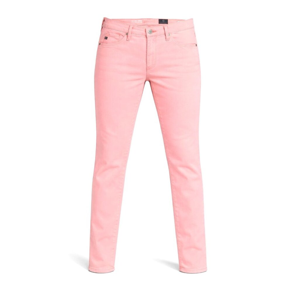 Adriano Goldschmied 30R Blush Pink Abbey Ankle Midrise Skinny Jeans Chic Style